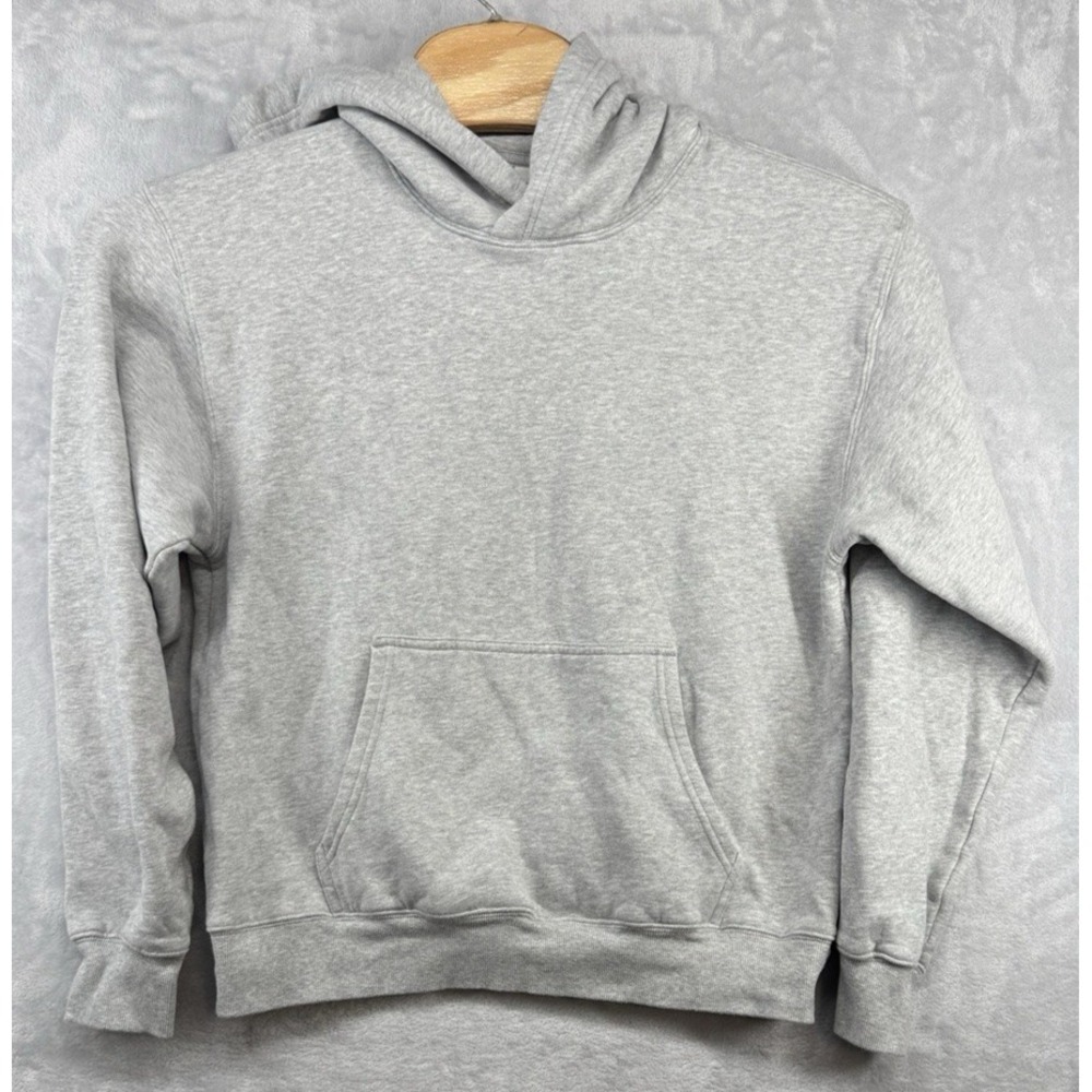 Aritzia Cozy Sweatfleece Perfect Fit Hoodie Sweatshirt Gray Women's Size L 22x25